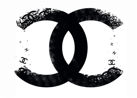 black chanel label|cocochanel logo.